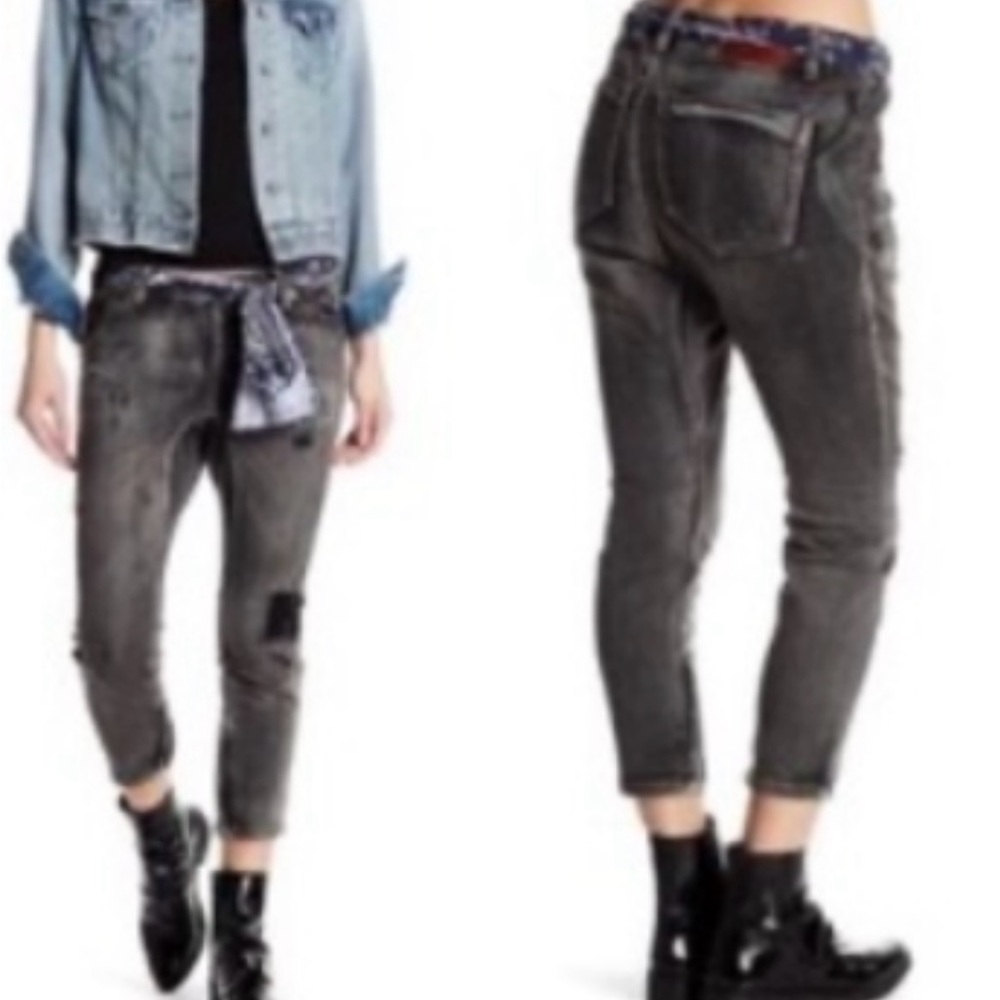 NWT One X One Teaspoon Killers Distressed Black Jeans